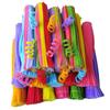 Macaron Twist Sticks: Plush Strips In Bright Mixed Colors for Children's Weaving & Handmade Flower Bouquets