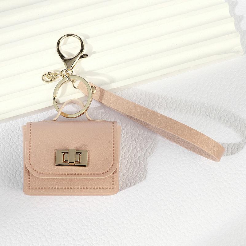 Creative Mini Leather Hangbag Bag Hanging Decoration Versatile Bag Pendant  Coin Purse Keyring Mini Headphone Bag Pendant