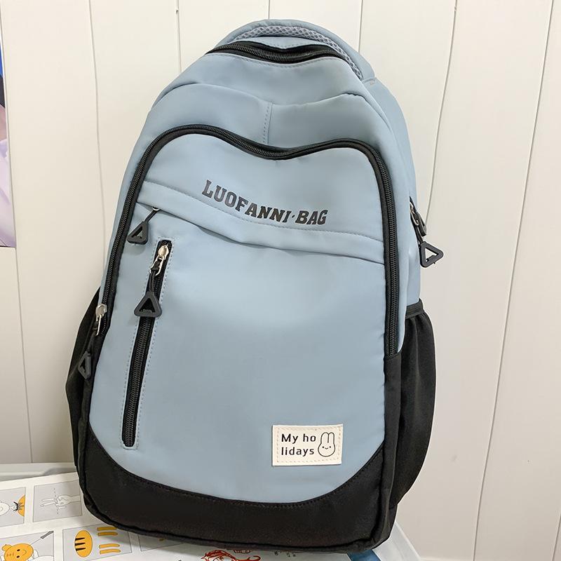 Children's Schoolbags Elementary School Students Junior High School Girls Splicing Backpacks High School Students College Students Backpacks