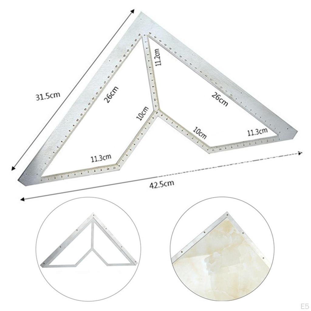 Floor Drain Ruler Use Measuring Tool Bricklayer Accs Thicken Multiple Patterns Bathroom Layout
