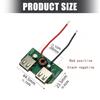 USB Supply Board with 21V Battery Input and Double USB-A Outputs, Small Circuit Design for Phones and Other Small Electronic Device Charging