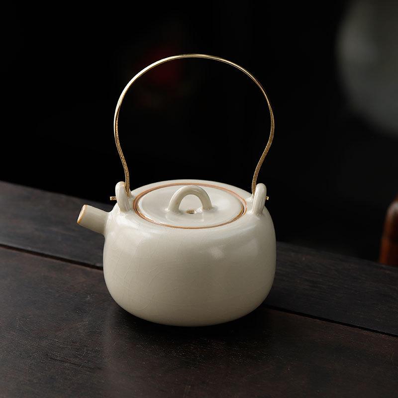 

Mi Huang Ru Kiln Kung Fu Чайный сервиз Керамическая сухая замоченная чайная тарелка Деловые офисные дорожные подарки