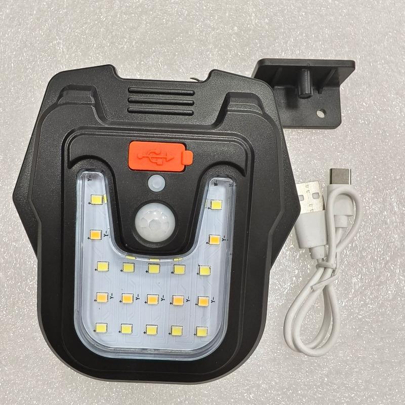 Rechargeable LED Solar Clip Lights Motion Sensor Long-lasting Lamps Super Bright Waterproof Outdoor Garden Courtyard Lighting