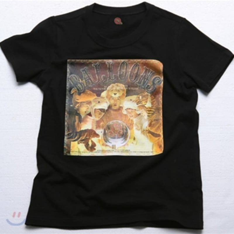 

TVXQ Balloon Short Sleeve T-Shirt: Magic Marble Magic Ball-Animal (Black)