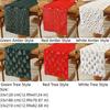 Christmas Tree Pattern Christmas Table Runner Embroidered Cabinet Cover Towel  Dinner Party