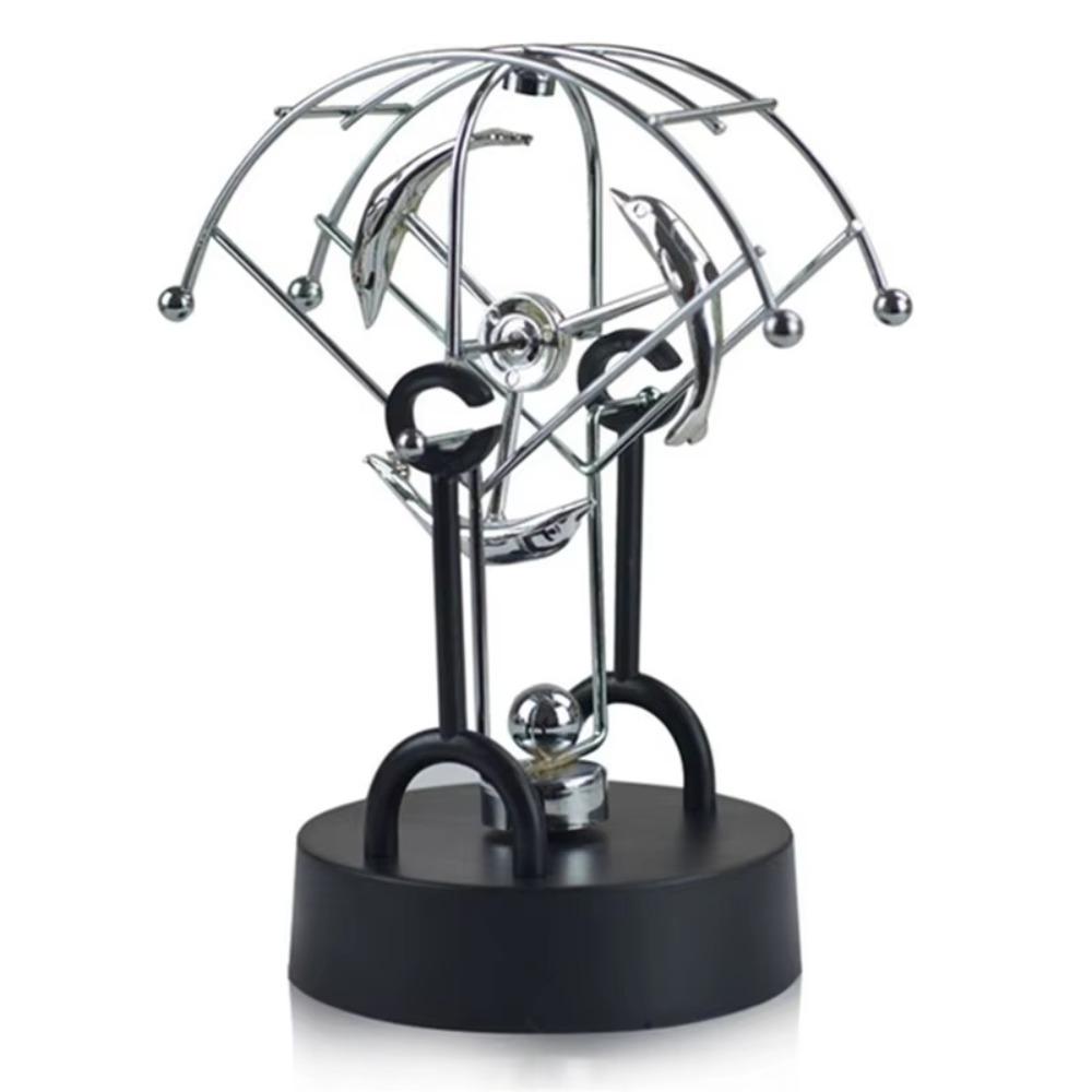 

Украшение для дома Стальной балансирующий шар Вращающийся вечный научный маятник Игрушка Настольное украшение dolphin