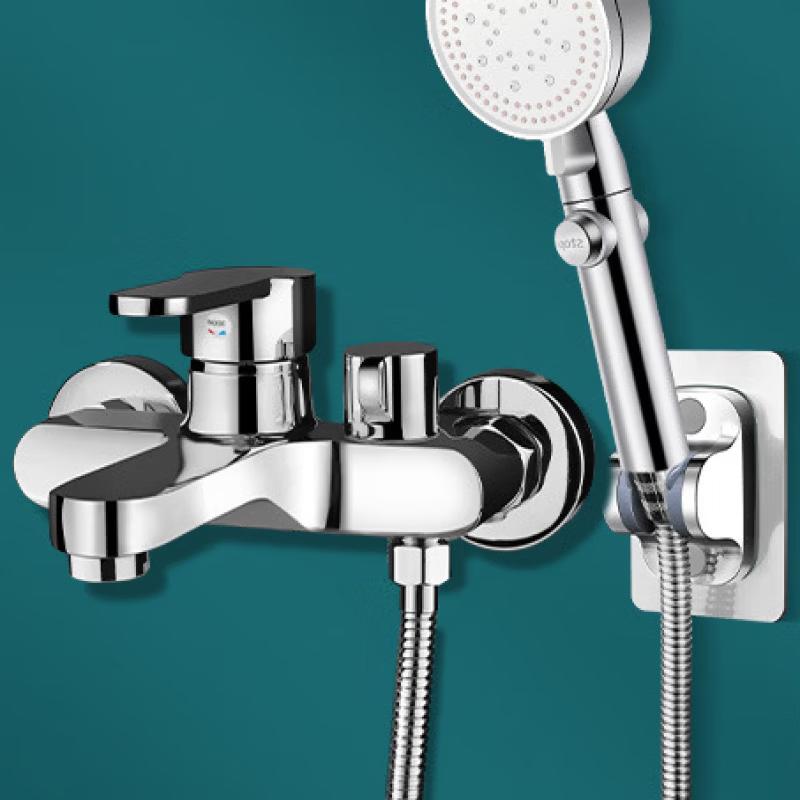 OLOEY Shower Faucet Set with 5-Speed Handheld Shower