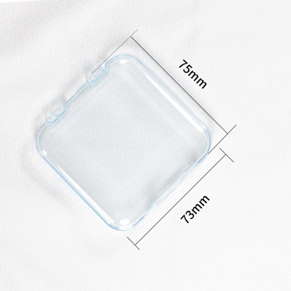 Plastic Empty Nail Boxes Square Shape Nail Show Box Simplicity Fake Nails Organizer Display Box