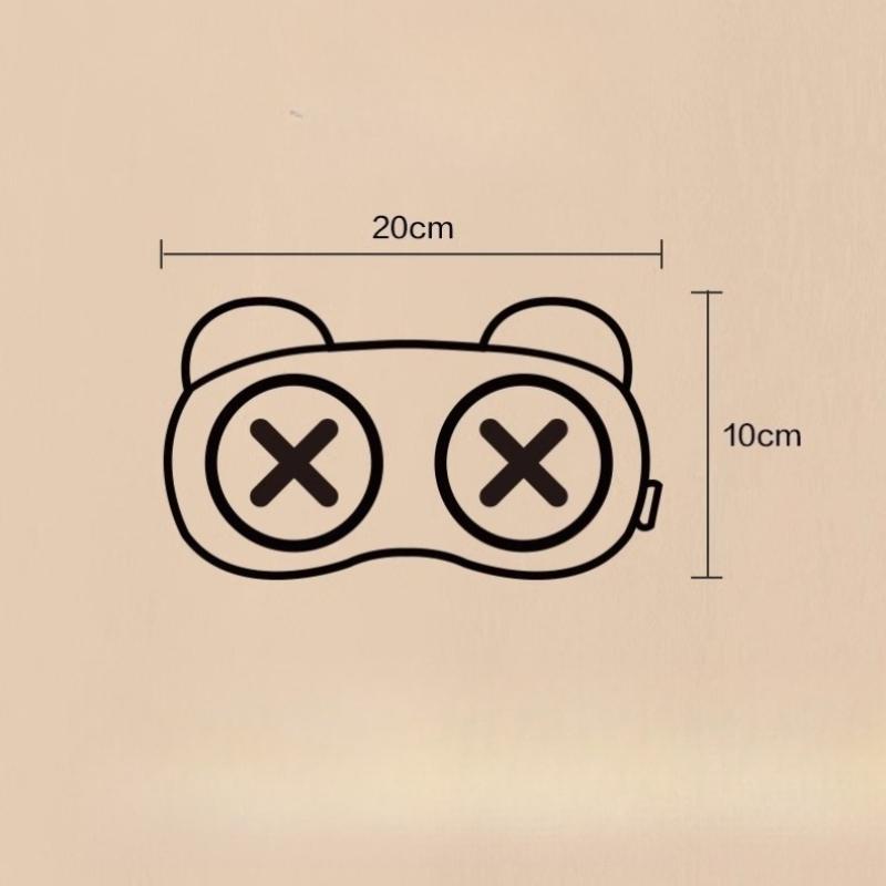Cute and Funny Eye Mask Sleep Blackout Mask Nap Time Ice and Heat Compress To Relieve Eye Fatigue
