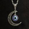 Vintage Punk Evil Eye Halsketten Blau Augapfel Verbinden Übertreibung Mehrere Dichten Bösen Augen Halskette