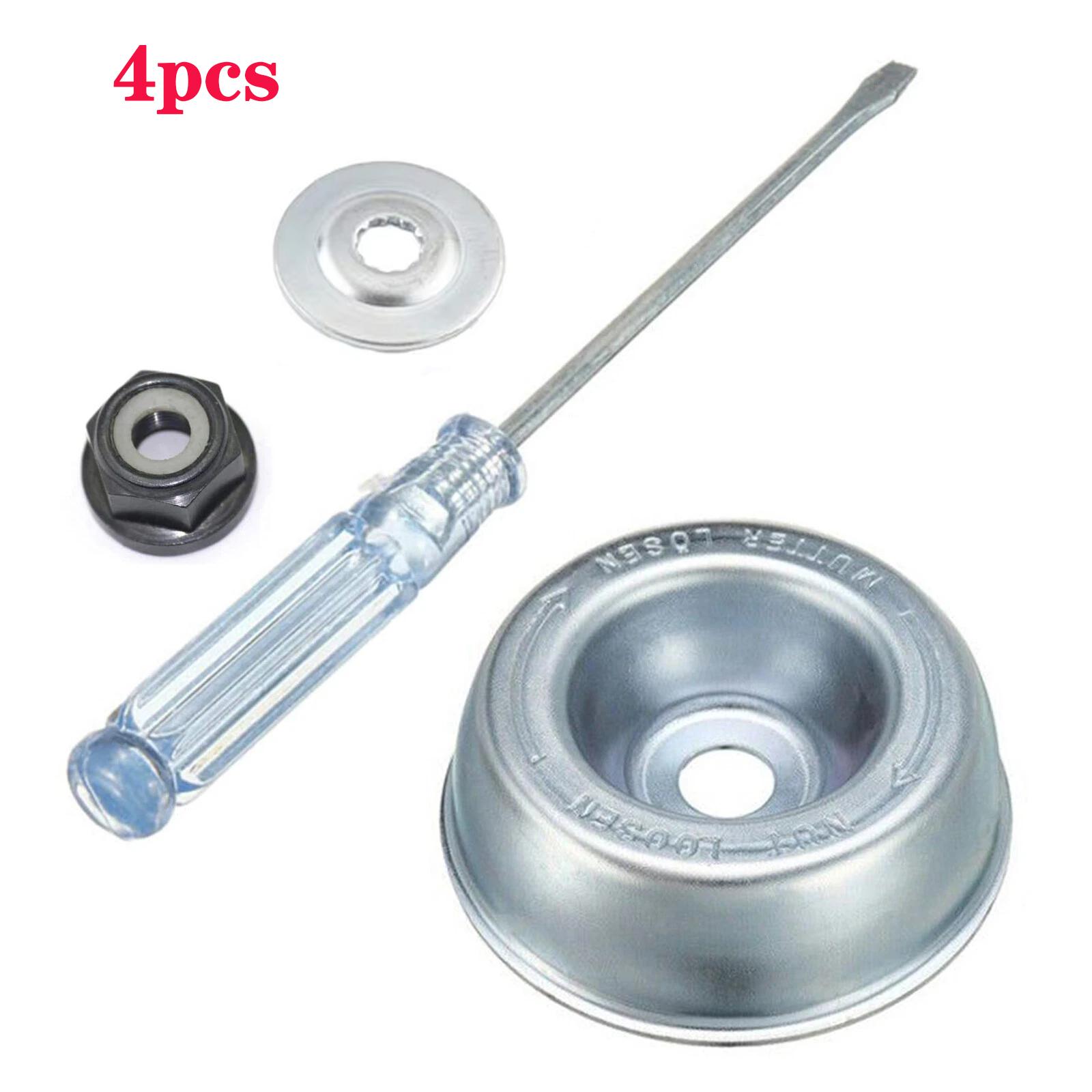 

4x Grass Trimmer Head Adapter Attachment Nut Fixing Kit Trimmer Head Lawnmower Blade for Stihl Trimmer Brush Cutter Garden Tool