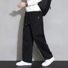 Men's Drawstring Waist Casual Pants Loose Fit Pocket Detail Streetwear Bottoms