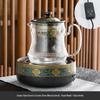 Handmade Ancient Charm Ceramic Side Handle Teapot Set