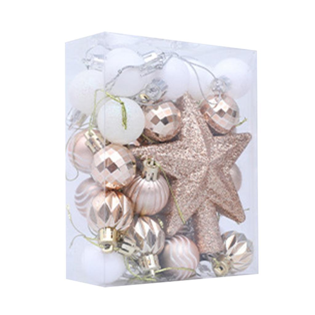 36 Piece Set Of Shatterproof Christmas Baubles For Decorating Christmas Trees, Hanging Ball Set For Christmas Party Decorations