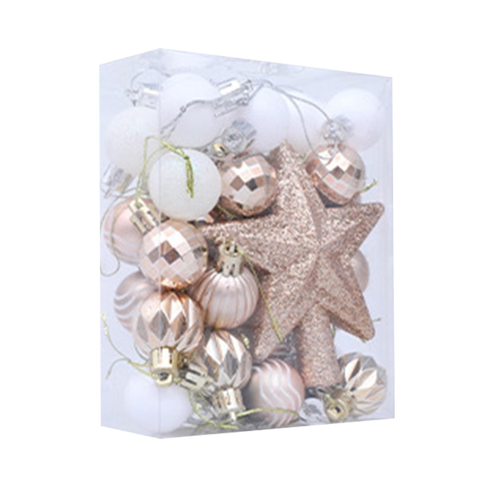 

36 Piece Set Of Shatterproof Christmas Baubles For Decorating Christmas Trees, Hanging Ball Set For Christmas Party Decorations One Size