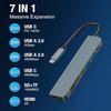 USB-C Type-C Hub with 4K HD, PD Charging, and 7-in-1 Multi-Port Expansion