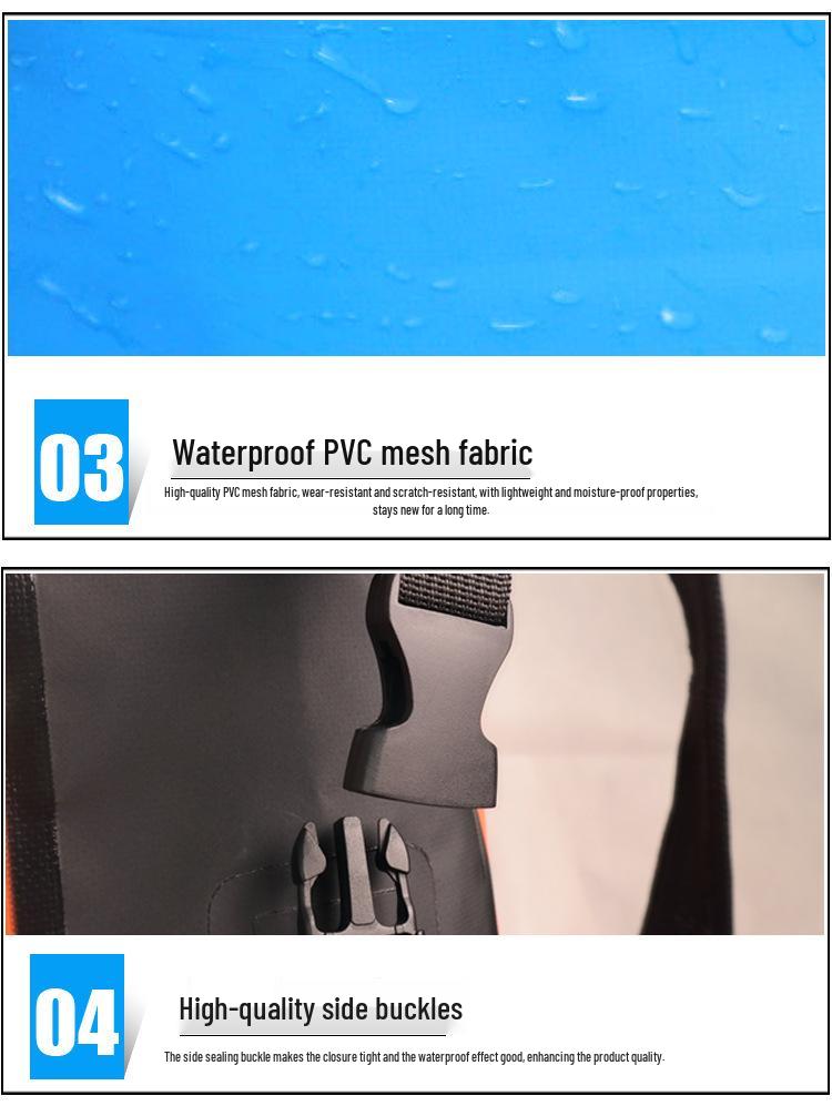 Outdoor Waterproof Multipurpose Backpack for Rafting, Mountaineering, and Swimming with Folding Water Bladder