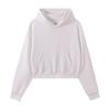 3 Large Fur Ring Solid Color Turtleneck Hooded Zipper Women's Short Hoodie Autumn and Winter Round Neck Fashion Sweater Women