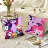 Anime M-My Little Pony Pillow Case Square Pillow Bedroom Sofa Leisure Comfort Cushion Car Living Room Home Decoration
