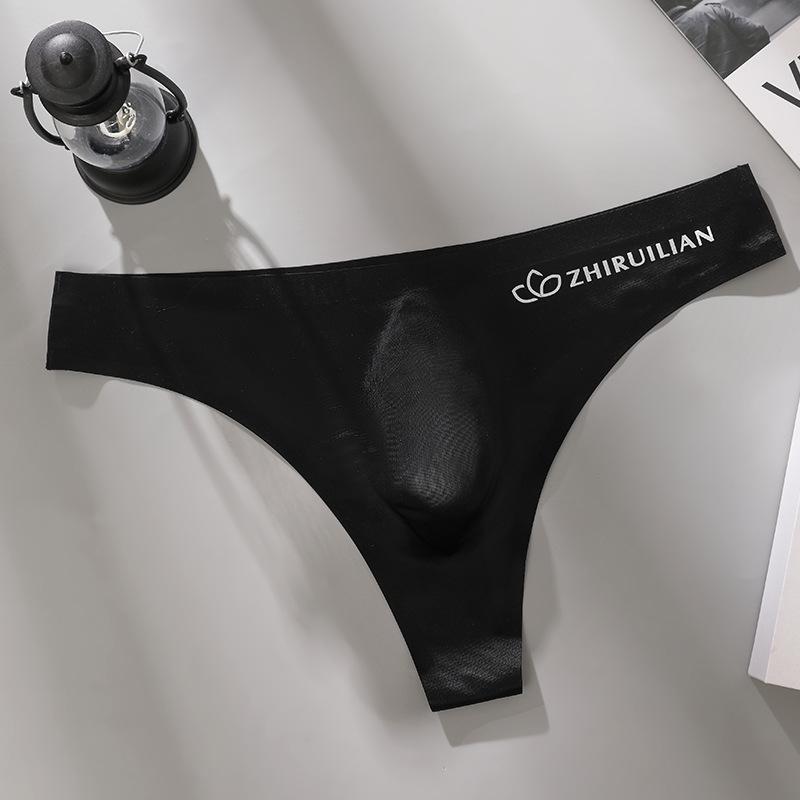 

Мужские бесшовные спортивные трусы-слипы с низкой посадкой 3XL 170-190 lbs чёрный