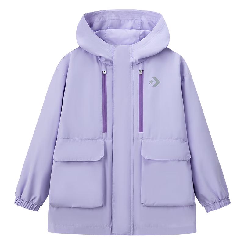 Converse Youth Hooded Waterproof Windbreaker Jacket