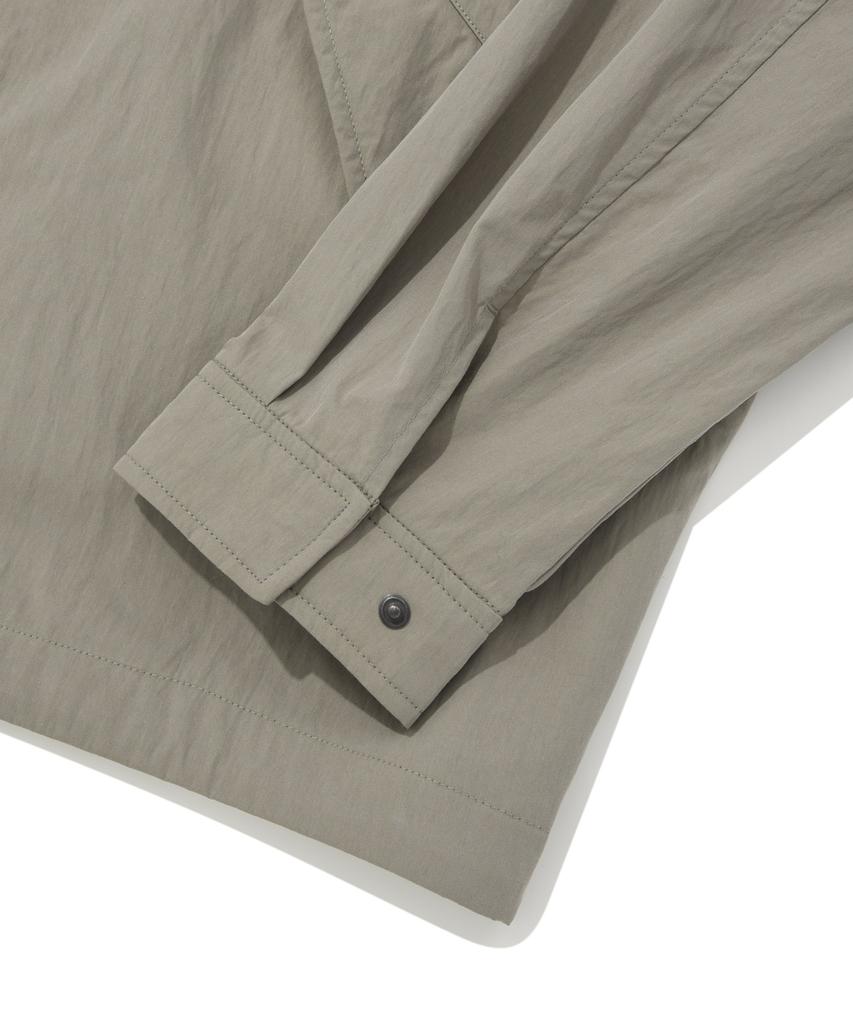 COVERNAT Cotton Hoodie Jacket Beige