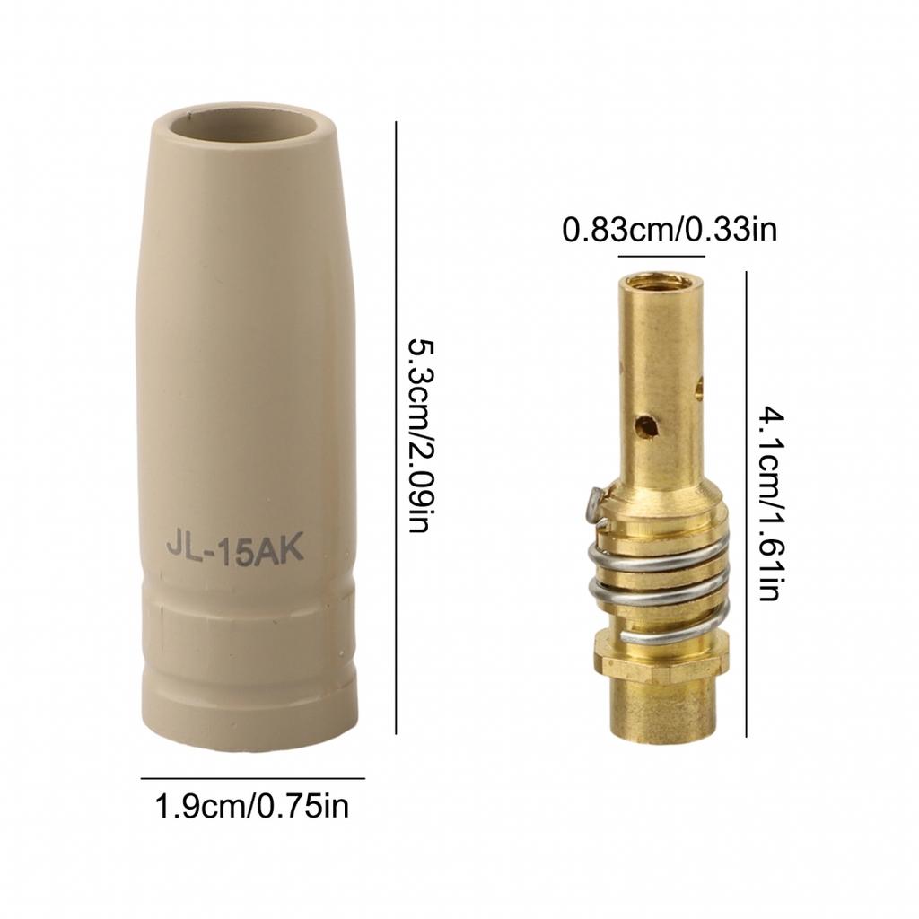 Accessori Torcia di Saldatura 14pz con Rivestimento Isolante per Durata