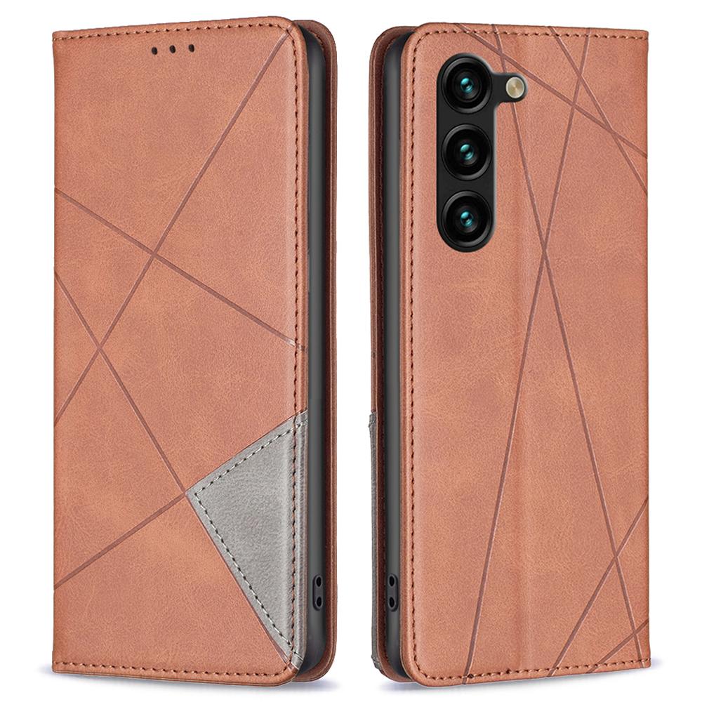 For Samsung Galaxy S25+/S24+ Case Anti-Scratch PU Leather Phone Cover Shell with Card Slots