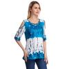 European and American Summer Women's Large Size Elegant Casual Shirt Printing Fashion T-shirt