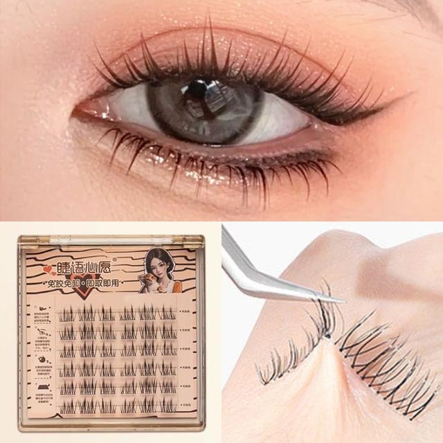 Bonnie Wisp - Glue-free Multipack False Eyelashes Cluster Black - One Size
