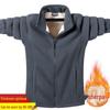 Men's Plus Size Fleece-Lined Sweatshirt for Spring, Autumn, and Winter