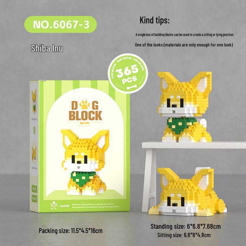 Children's Educational Building Blocks for Pets: Suitable for Dogs, Cats, Bichon Frise, Corgi; Compatible with Lego; Perfect for Children's Day