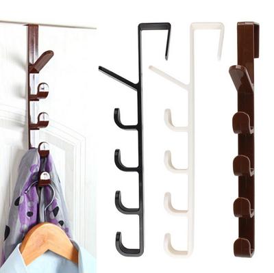 Portable Hook Cabinet Drawer Door Hook Five-Section Coat Hook Clothes Bag Towel Storage Holder Hanger Hook