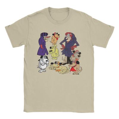 Men's Wacky Races Muttley T Shirts  Pure Cotton Clothing Humor Short Sleeve Crew Neck Tee Shirt Big Size T-Shirts