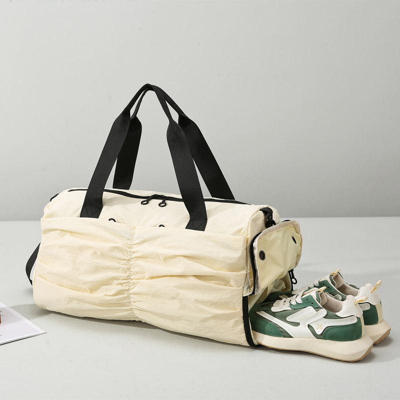 Dry and wet separation travel bag sports messenger fashion fitness bag large capacity yoga bag short trip handbag