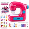 Mini Sewing Machine Toy Kit for Kids Beginners, 22pcs Portable Electric Sewing Machine with Sewing Kit, Light and Finger Guard, Birthday Christmas