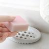 Silicone Soap Dish Storage Holder Tray Drain Soap Box Bathroom Accessories