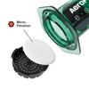 AeroPress Main AeroPress Green Coffee Maker with French Iced Unbreakable Pressure Extraction (AeroPress) Unit, Filter, Press, Espresso, Coffee,