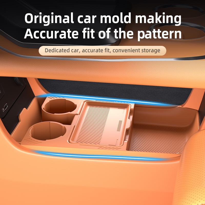 For AION V 2024 2025 Storage Box Center Armrest Hidden Box Cup Holder Organizer Interior Accessories