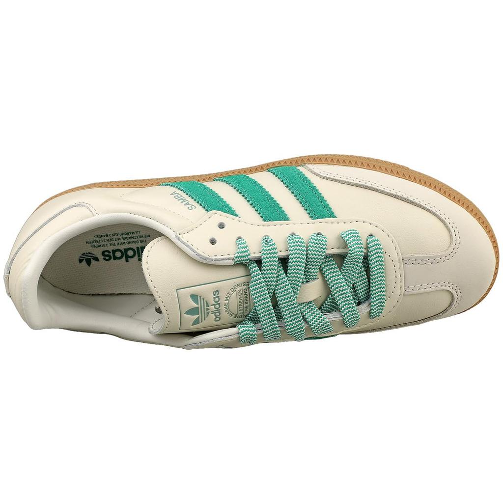 Adidas Originals SAMBA OG W Leather Sneakers Size Off for Men and Women JI3906, White/Green, 23.0cm - White/Green (JI3906)