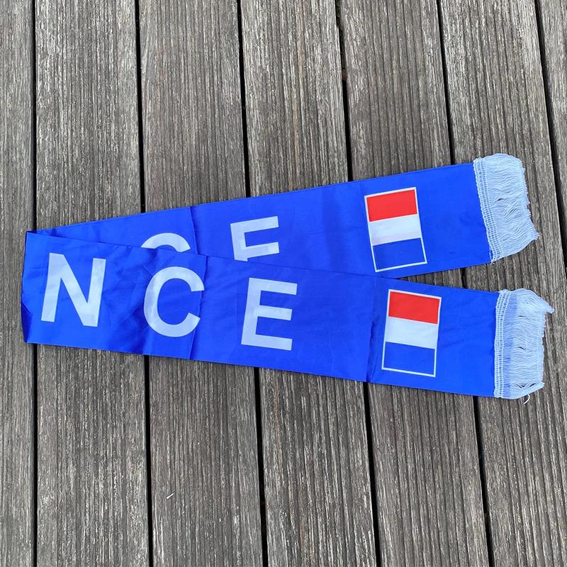 14x130cm  National Team Football Fans Scarf   France Tassel Flags Scarf Party Commemorative Souvenir