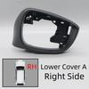 Car Rearview Mirro Lens Mirror Lower Cover Cap Wing Side Mirror Lower Shell Housing For Mazda CX5 CX-5 2015 2016 Black Color