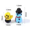 2pcs Christmas Lampwork Beads Cute Glove Snowman Glass Loose Beads For Jewelry Making DIY Bracelet Keychain Chrismas Gifts Decor