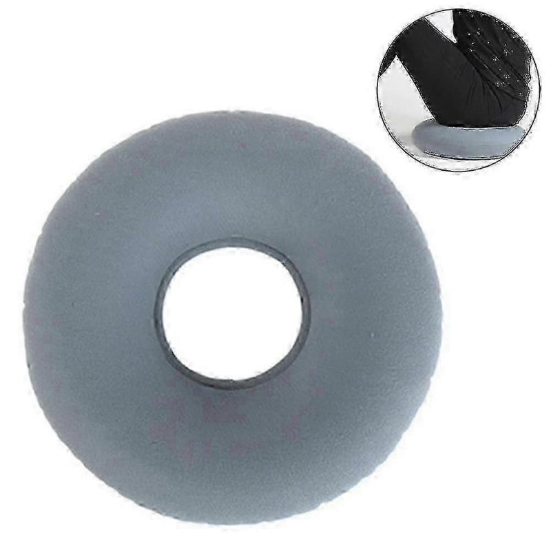 Orthopedic Donut Memory Foam Cushion, Sweetheart Donut Cushion for Pressure Relief, Gray