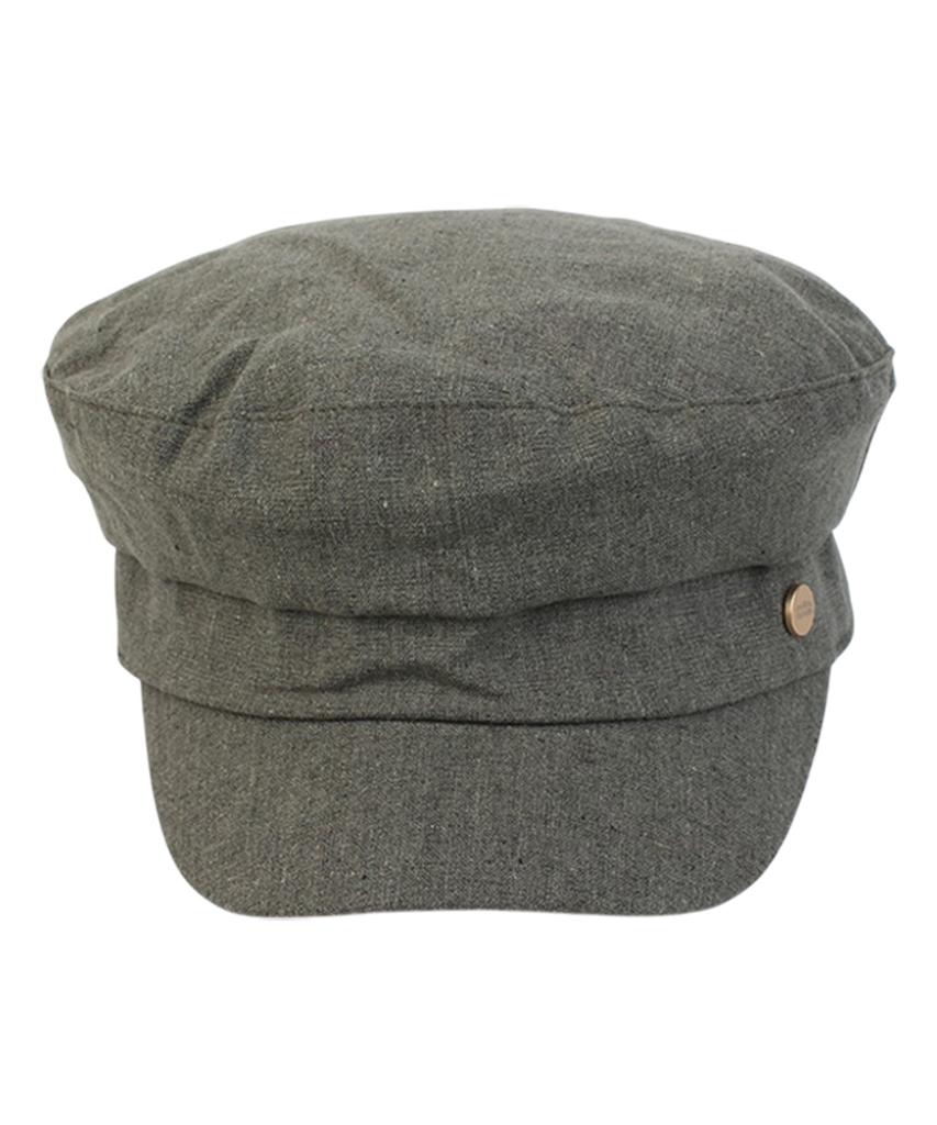 Yunibeosyeolkemiseuteuli Linen Khaki Logo Marine Cap