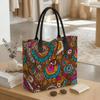  Bohemian Pattern Tote Bag Large Shoulder Handbag for Daily Use 