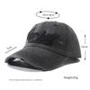 Fashion Letter Embroidery Baseball Cap Retro Washed Shabby Dad Hats Outdoor Cycling Travel Adjustable Sun Hats For Women Men