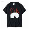 T-shirt da uomo taglia L nera tultex musica cantante-compositore australiano vintage Lavata Leggermente alla moda Versatile Traspirante