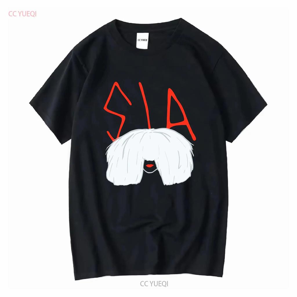 Sia T Shirt Mens Large Black Tultex Music Australian Singer Songwriter Vintage Washed Slightly Fashion Versatile Breathable
