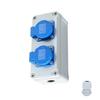 16A 3 Hole Electrical Sockets Protective Cover Weather Resistant Strong Design Simple Tool Easy Installation for Garden